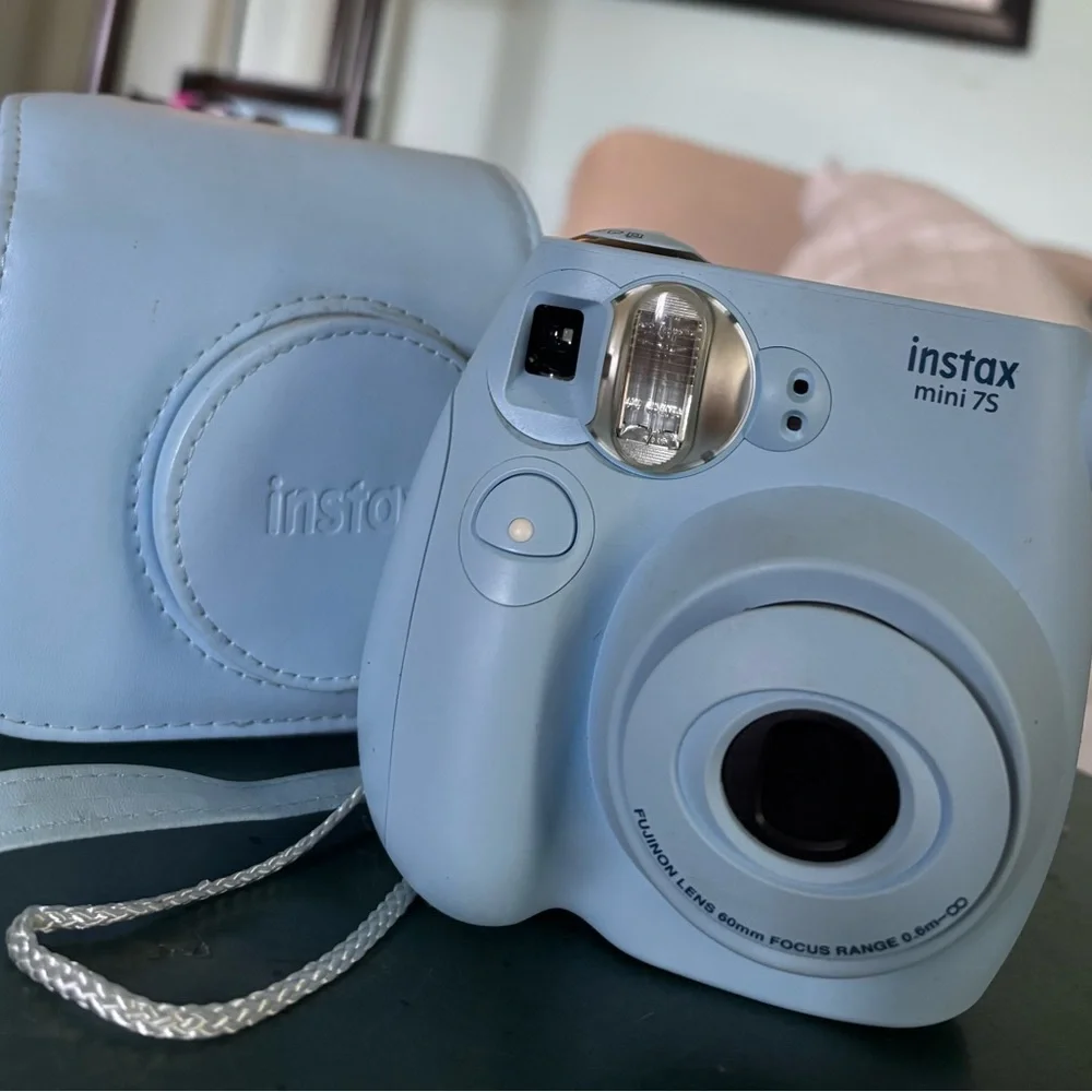 Fujifilm Blue Instax Mini Instant Camera Film Photography